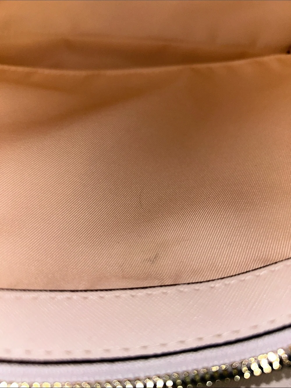 Loulu Cream Satchel with Black Straps and Gold Accents-NWOT